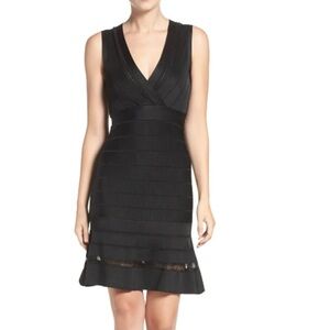 French Connection Amhara black fit and flare dress NWT. Cocktail wedding guest